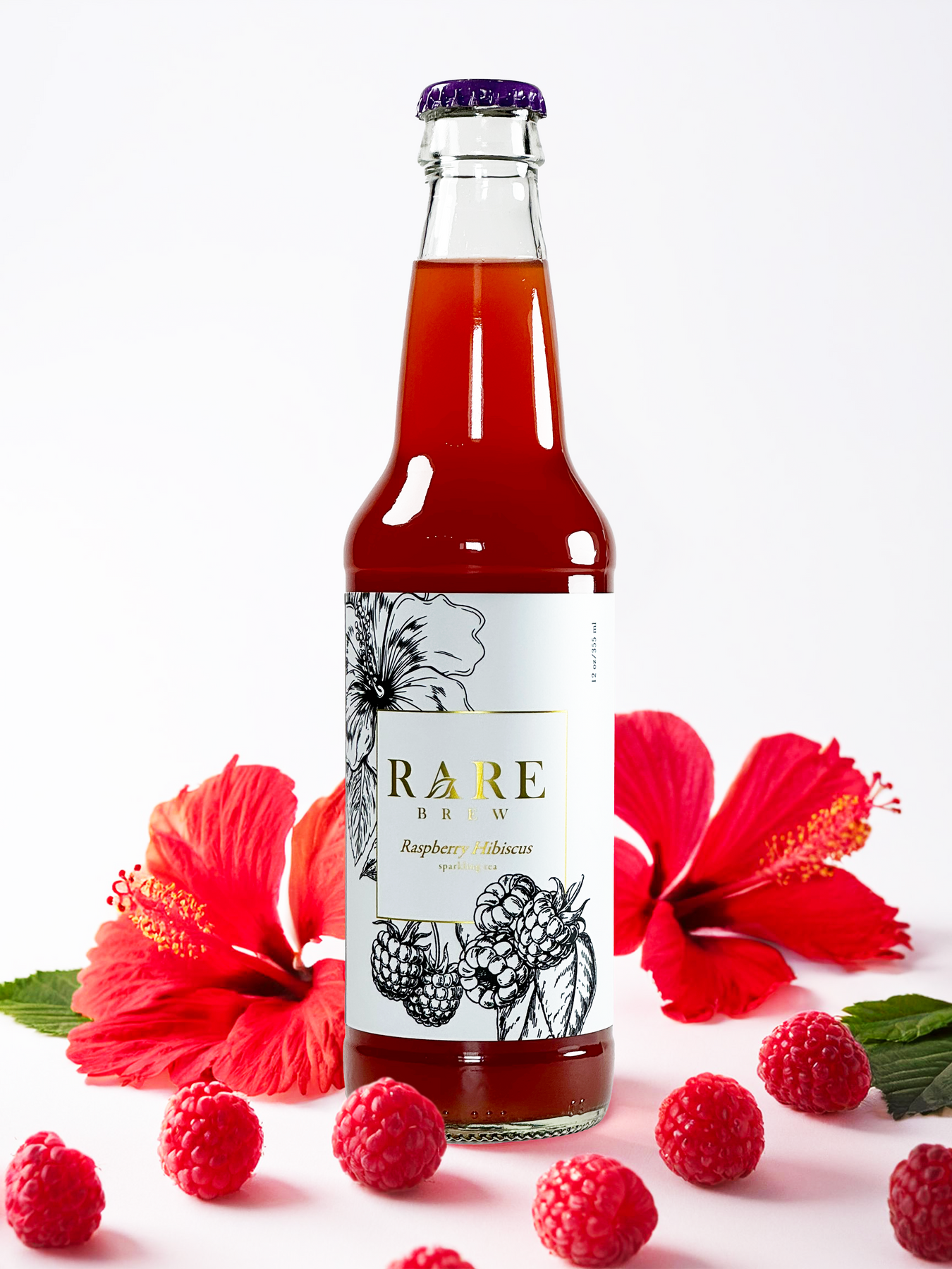 Hibiscus Raspberry Tea Raspberry Hibiscus Zero Proof Sparkling Tea — RareBrew